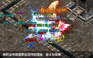 单职业传奇里那些坚持的理由:奋斗与荣耀