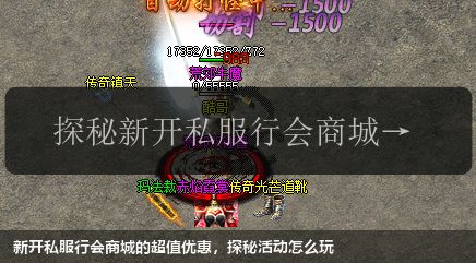 新开私服行会商城的超值优惠,探秘活动怎么玩