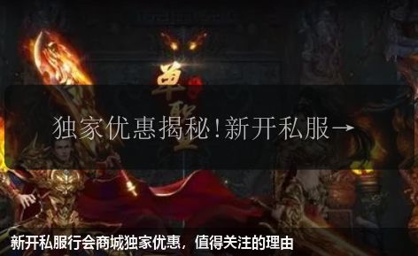 新开私服行会商城独家优惠,值得关注的理由