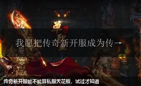 传奇新开服能不能算私服天花板,试过才知道