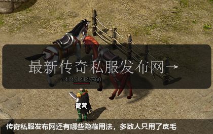 传奇私服发布网还有哪些隐藏用法,多数人只用了皮毛