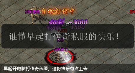 早起开电脑打传奇私服,这份快乐有点上头